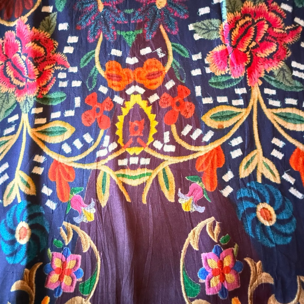 JOHNNY WAS Killiani Multicolor floral batwing cropped top/poncho, XXL - Picture 5 of 9